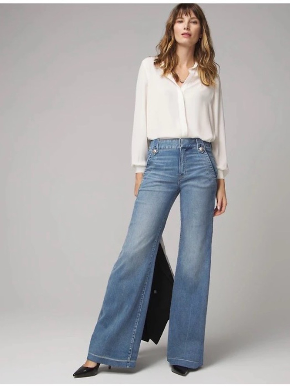 WHBM wide-leg jeans - size 6
